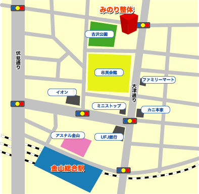 みのり整体 地図